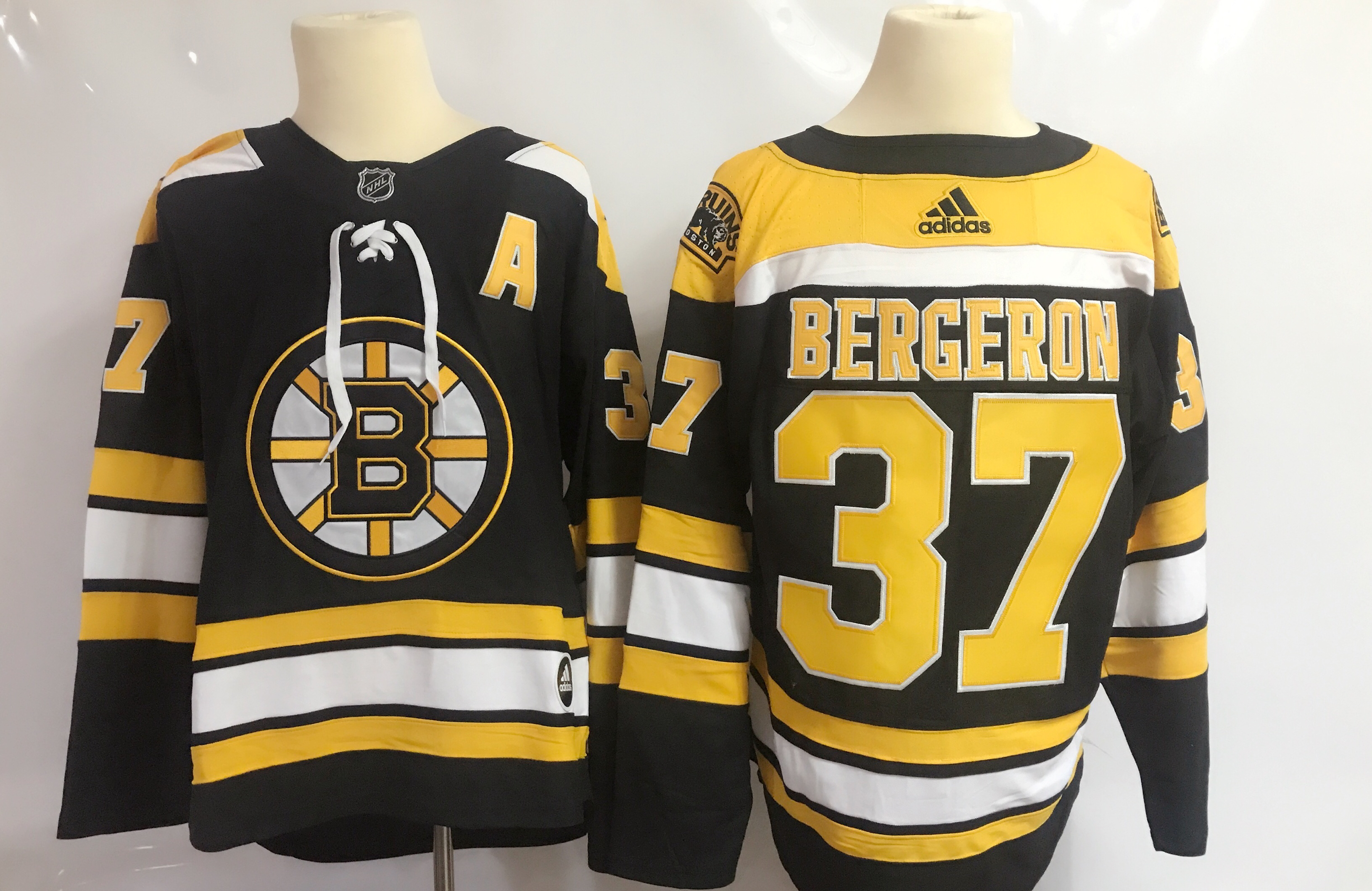 Men Boston Bruins #37 Bergeron Black Hockey Stitched Adidas NHL Jerseys->los angeles rams->NFL Jersey